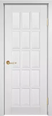 Двери эмаль Лондон 2 массив белая эмаль