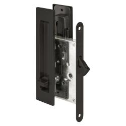 Защелка Punto (Пунто) с ручками для раздвижных дверей SH.SLQ152.011 (Soft LINE SLQ-011) BL черный