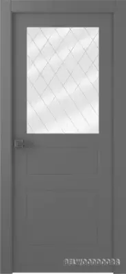 Инари со стеклом Эмаль графит