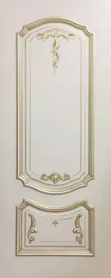 Двери эмаль Багет 4/1 Эмаль слоновая кость