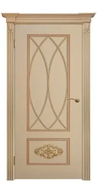 Флоренция-2 эмаль RAL9001+патина золото эмаль RAL9001 + патина золото