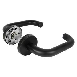 Ручка Fuaro (Фуаро) раздельная R.DSS201-0203/19 (8х110 мм) (INOX 201) BLACK