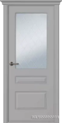 Роялти со стеклом Эмаль светло-серый