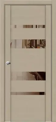 Двери экошпон UniLine 30013 SoftTouch Кремовый Soft touch