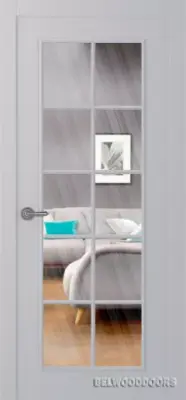 Ламира 1 со стеклом Эмаль светло-серый