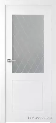 Кремона 2 со стеклом Эмаль белый