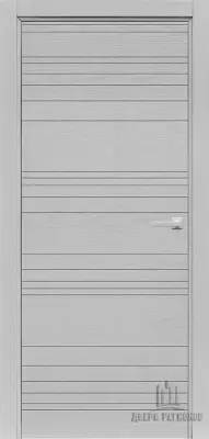 Двери шпон Linea Chiaro Patina Argento (Ral 9003)