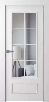 Ламира 5 со стеклом Эмаль белый