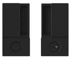 B30002.02.93 AGB (АГБ) Ручка WAVE под WC (черный), для раздвижных дверей