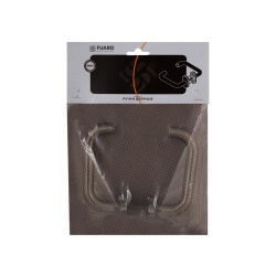 Ручка Fuaro (Фуаро) раздельная R.DSS304-0203P/19 (квадрат 8х110 мм) INOX 304 (овальное основание)