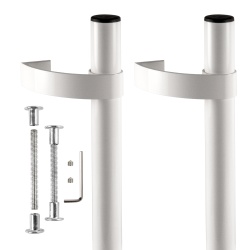 Ручка Punto (Пунто) дверная офисная PH31/500.02 500мм RAL9016 белый