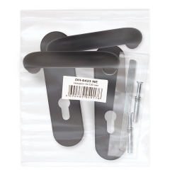 Ручка Fuaro (Фуаро) дверная FP.DH172.0433 NE (DH-0433 NE) (9x130) с пружиной BL-24 черный