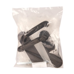 Ручка Fuaro (Фуаро) дверная FP.DH172.0433 W/CYL HOLE NE (9x140) без отверстий под ЦМ BL-24 черный