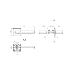 Ручка Fuaro (Фуаро) раздельная K.SL52.FLY (FLY SL) SSG-39 сатинированное золото