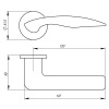Ручка Armadillo (Армадилло) раздельная R.URS52.WAVE (WAVE URS) MWSC-33 итальянский тисненый
